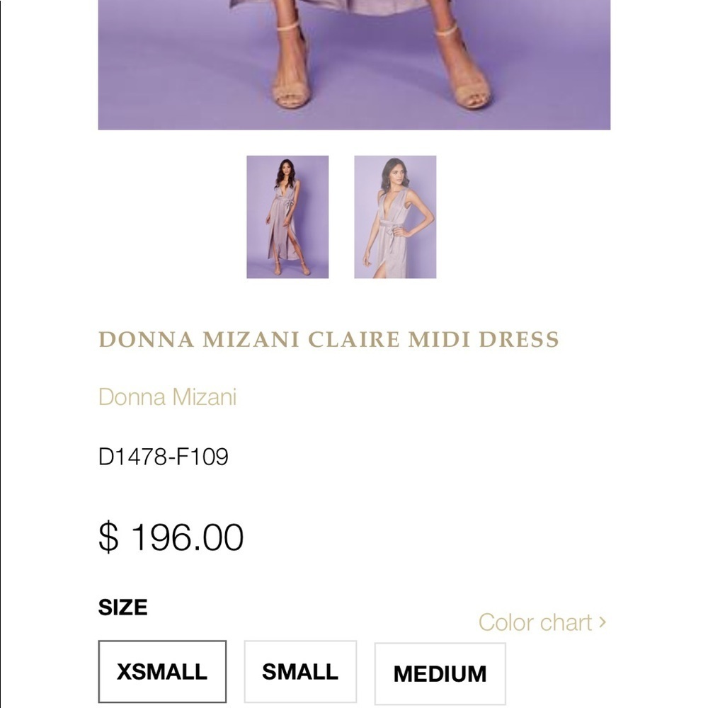 Donna Mizani Brand New Slit Dress from Revolve. Size XS - Picture 4 of 7